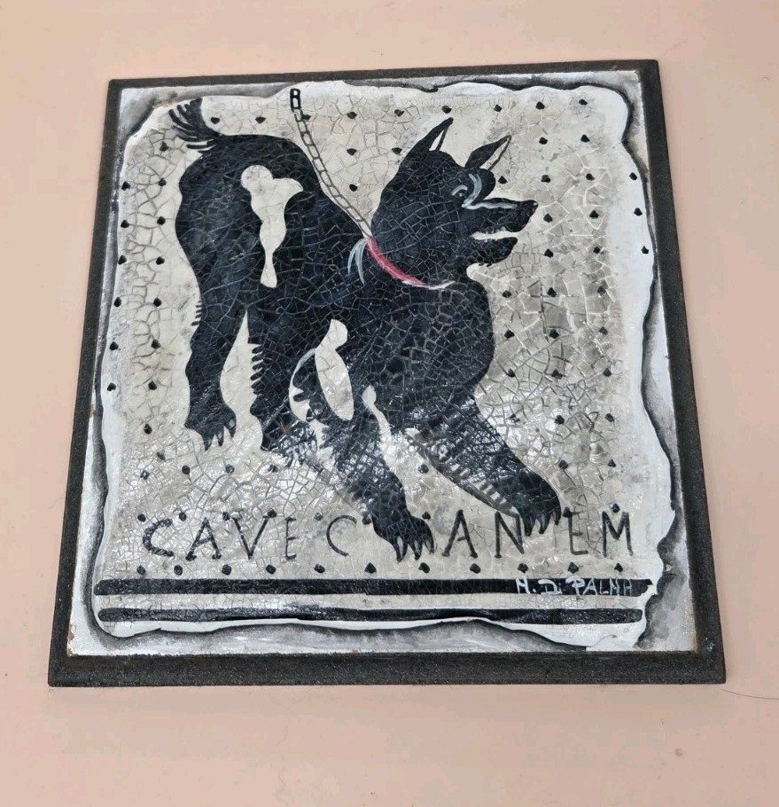 Pompei Italy Cave Canem Wall Plaque Ancient Dog Art 8 Inch X 8 Inch Pompei Italy Cave Canem Wall Plaque Ancient Dog Art 8 Inch X 8 Inch