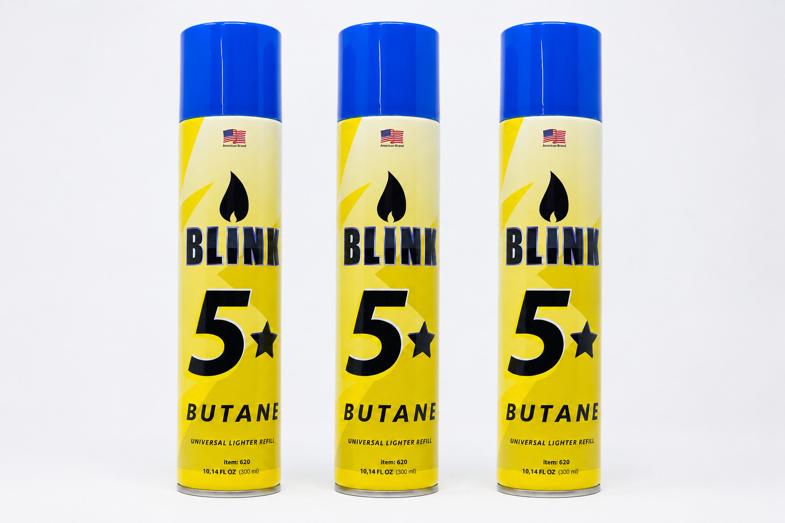 BLINK 5X BUTANE LIGHTER REFILL, 320ml (3 PACK) BLINK 5X BUTANE LIGHTER REFILL, 320ml (3 PACK)