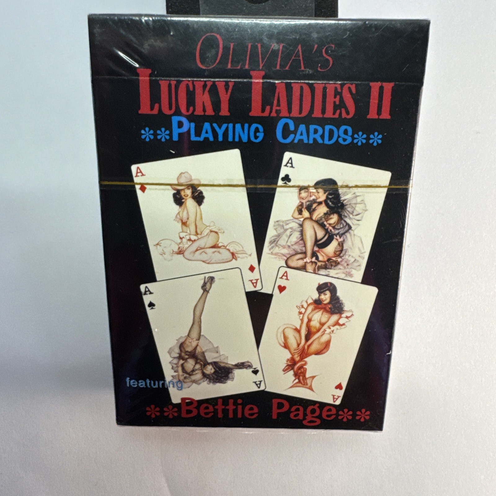 Olivia's Lucky Ladies II Playing Cards - 53 paintings of Bettie Page - New Olivia's Lucky Ladies II Playing Cards - 53 paintings of Bettie Page - New