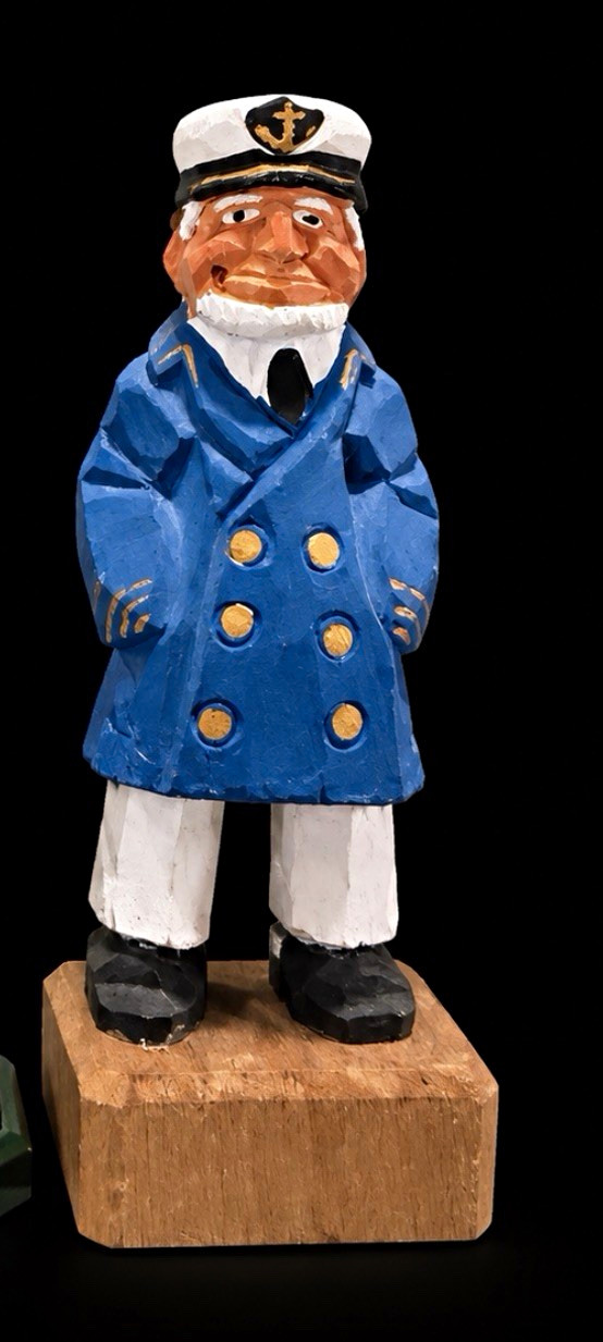 Vintage Hand-Carved & Hand-Painted Wooden Sea Captain / Sailor Figurine – Taiwan Vintage Hand-Carved & Hand-Painted Wooden Sea Captain / Sailor Figurine – Taiwan