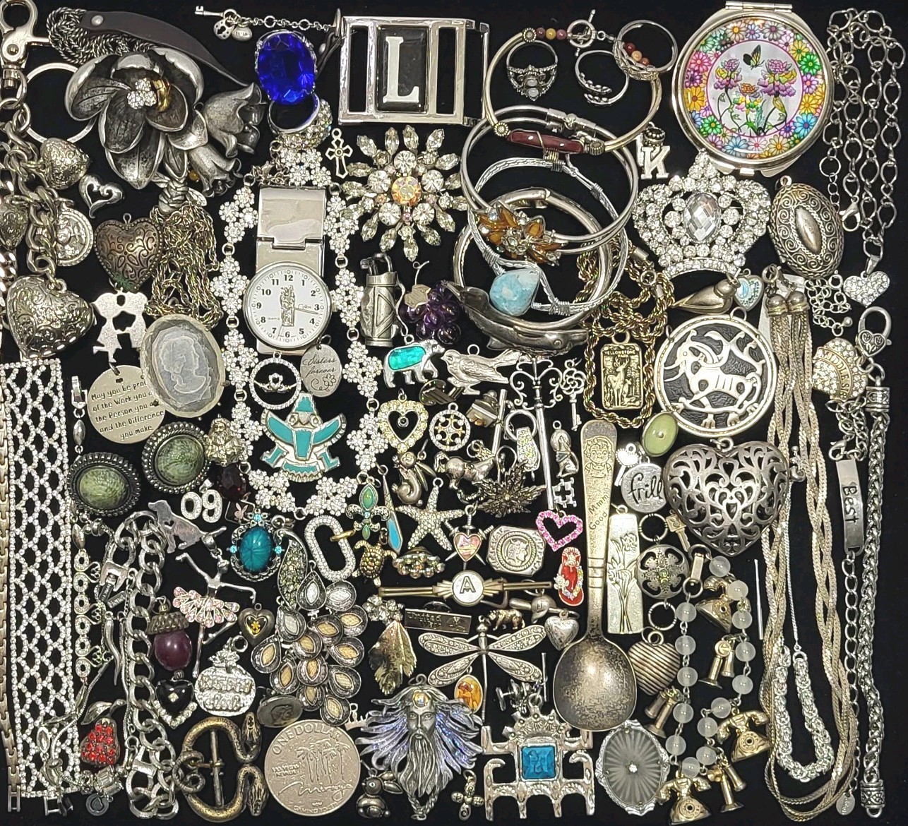 Vintage Junk Drawer Lot Mixed Metals Miscellaneous Collectibles