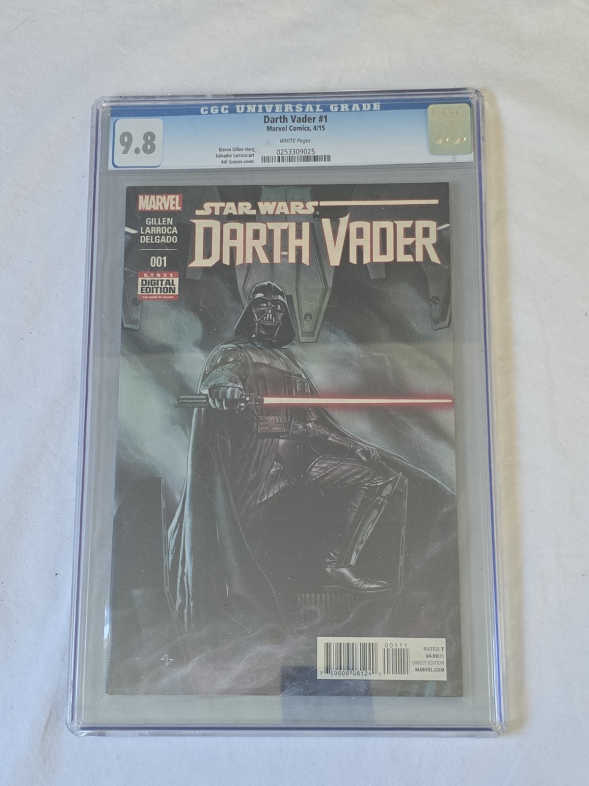 Star Wars: Darth Vader Issue #1 Comic. CGC Graded 9.8 - First Black Krrsantan. Star Wars: Darth Vader Issue #1 Comic. CGC Graded 9.8 - First Black Krrsantan.