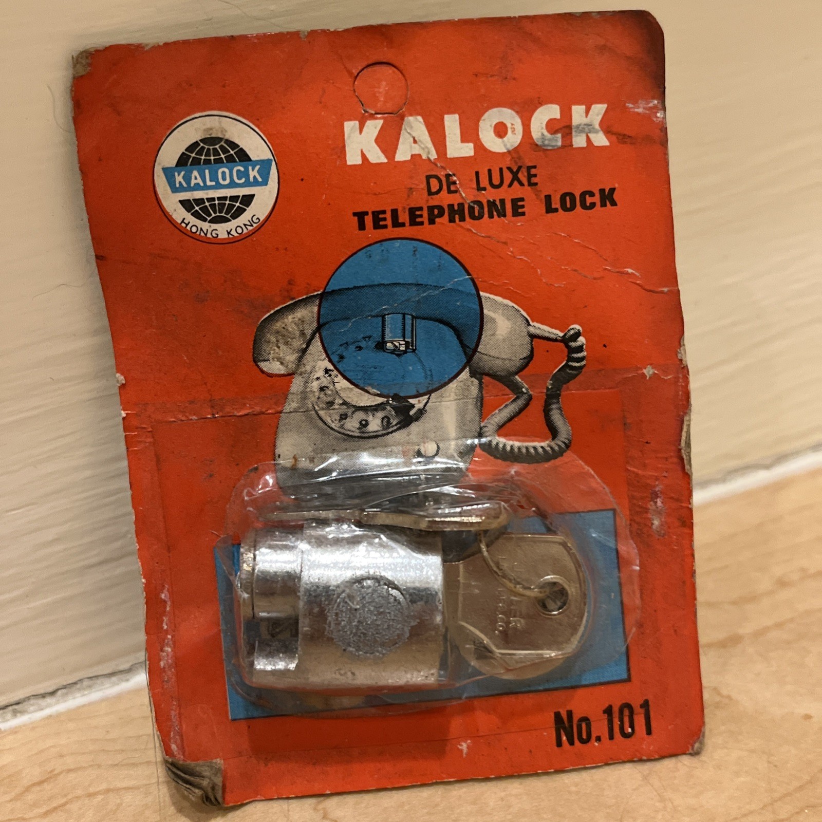 1960’s Vintage Kalock #101 Telephone Lock for a Rotary Phone 