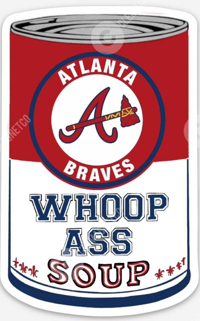 Atlanta Fans Soup MAGNET - Georgia Baseball