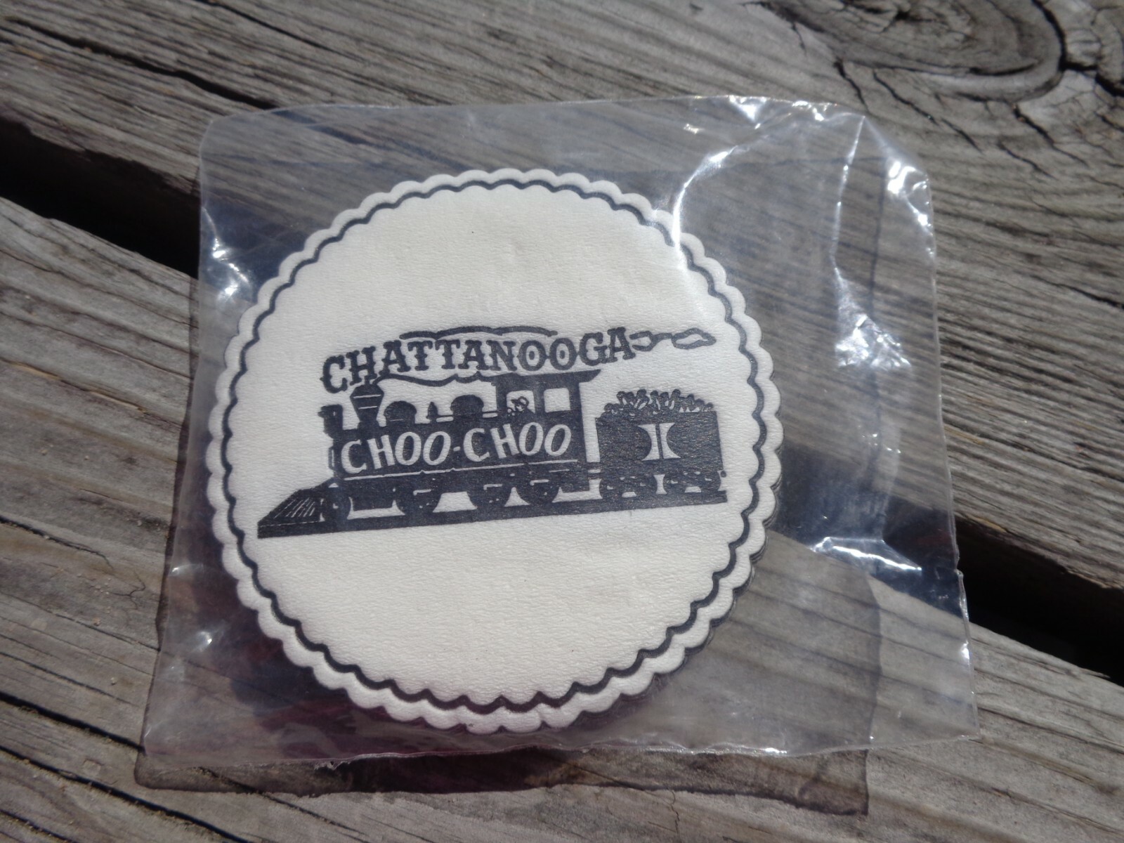 Chattanooga TN Black Train White MCM Vintage Royal ENCO Coasters Chattanooga TN Black Train White MCM Vintage Royal ENCO Coasters