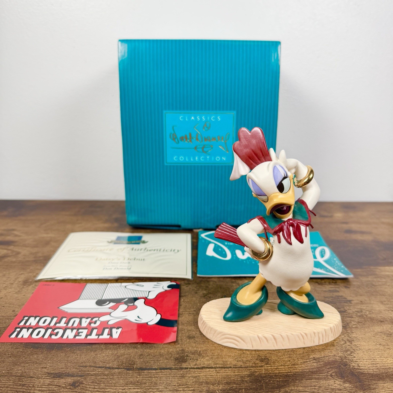 Vintage WDCC Daisy Duck - Daisy's Debut Figurine W/ Box, COA & Paperwork Vintage WDCC Daisy Duck - Daisy's Debut Figurine W/ Box, COA & Paperwork