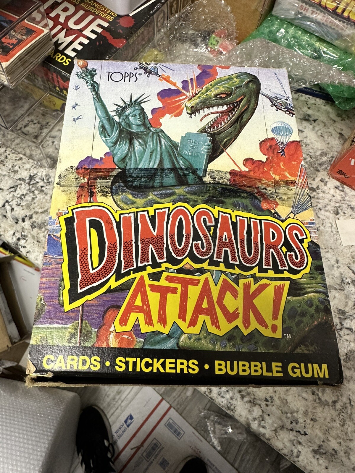 1988 Topps Dinosaurs Attack Homage to Mars Attacks 48 packs NOS MIB Mars attack 1988 Topps Dinosaurs Attack Homage to Mars Attacks 48 packs NOS MIB Mars attack