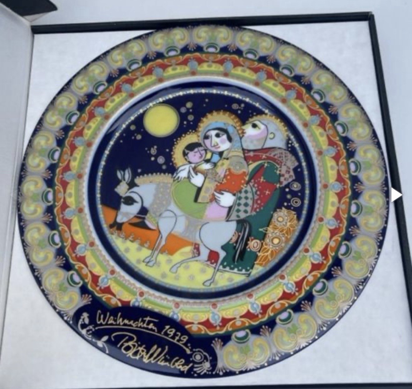 Bjorn Wiinblad Porcelain Rosenthal Weihnachtsteller 1979 –Limited Edition Plate