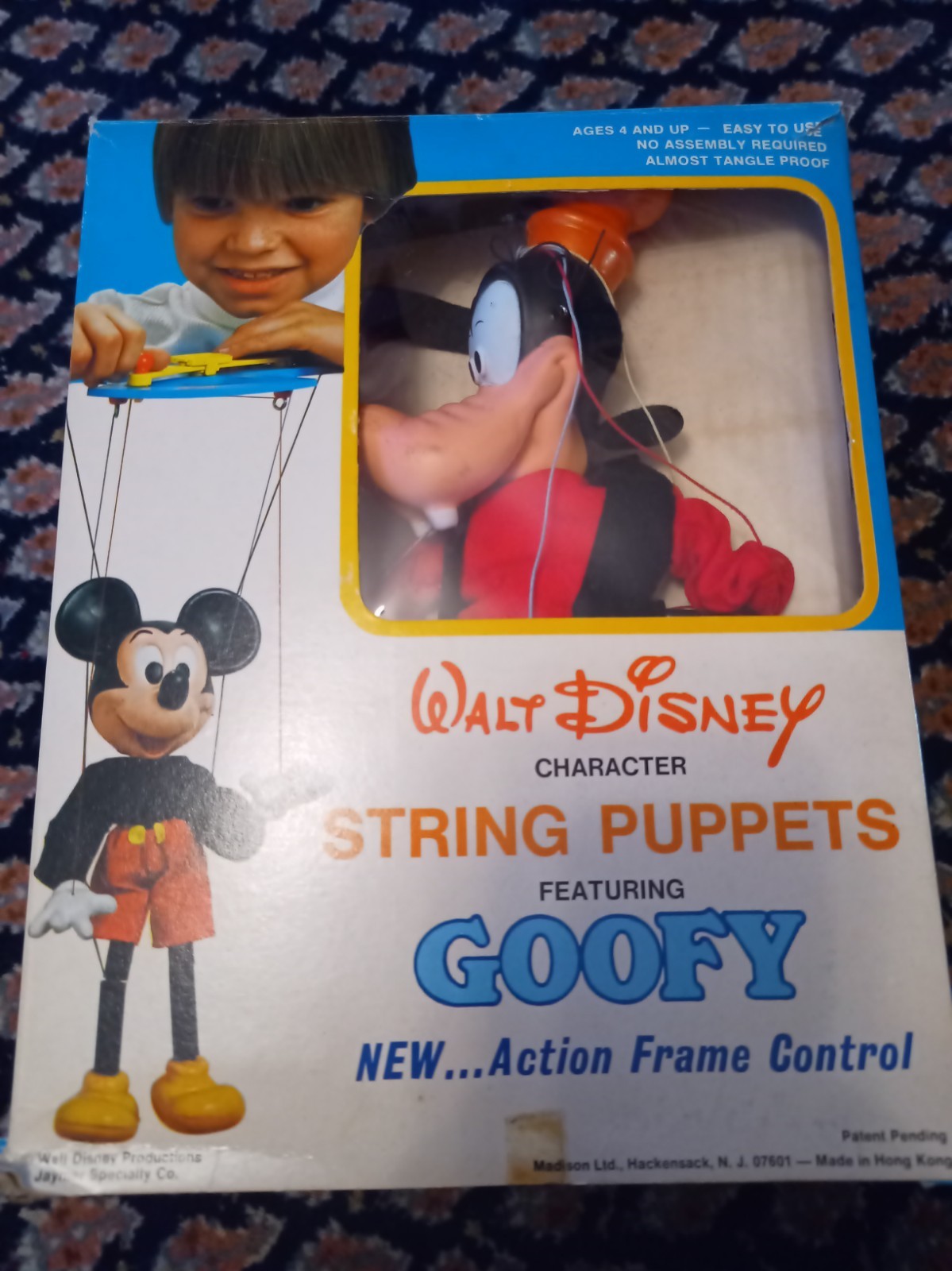 vintage Walt Disney character string puppet of Goofy 1977 12\ vintage Walt Disney character string puppet of Goofy 1977 12\