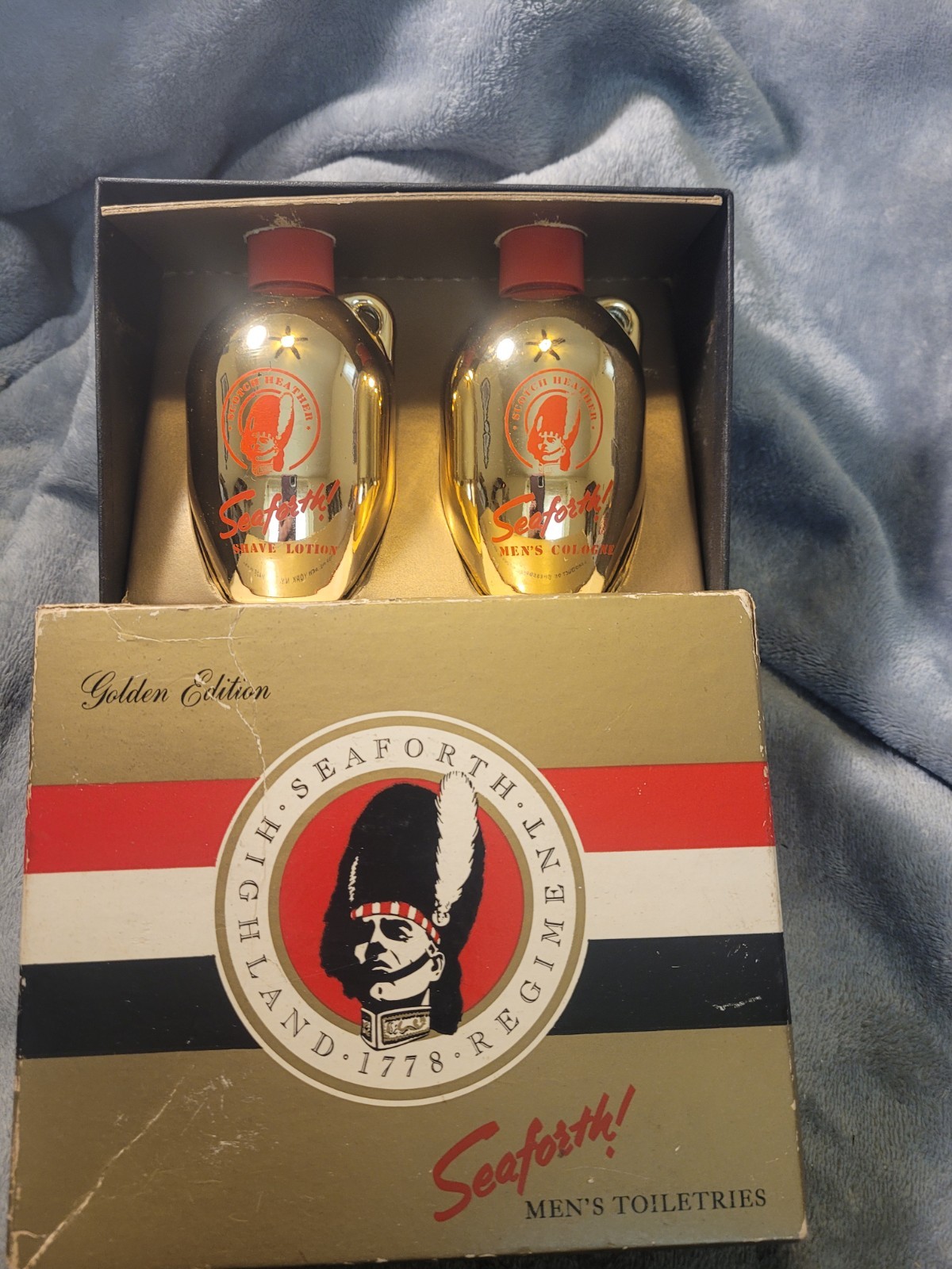 Vintage Rare 1950s Seaforth For Men Shaving Lotion & Cologne With Original Box 