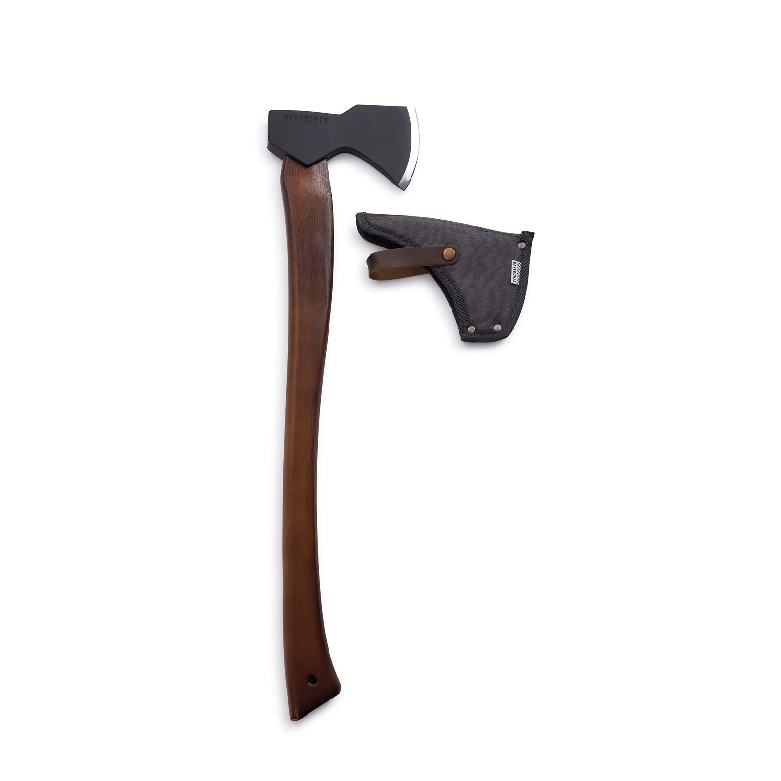 Barebones Felling Axe - Carbon Steel Blade - All-Purpose Axe - Leather Accent...
