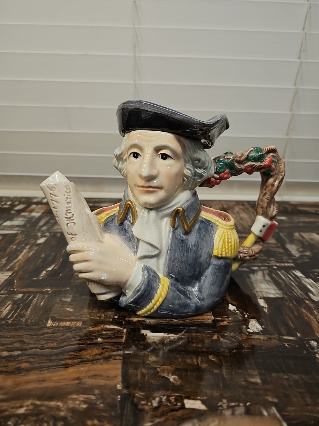 1993 FITZ & FLOYD GEORGE WASHINGTON TEAPOT  LIMITED EDITION 542/5000