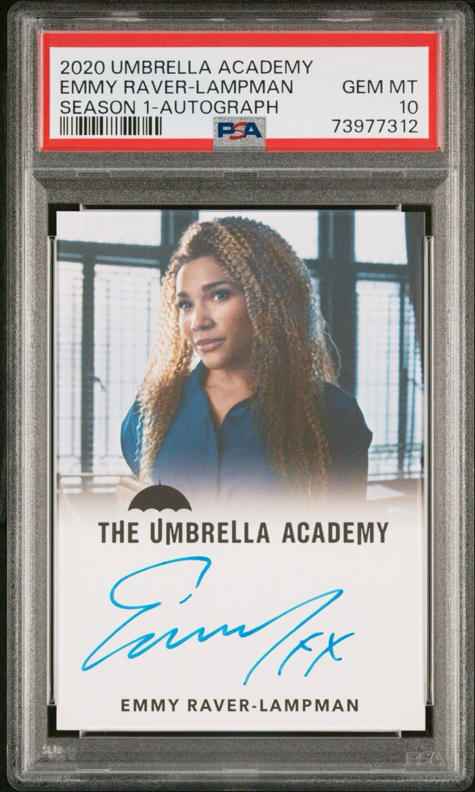 Emmy Raver Lampman 2020 Umbrella Academy Season 1 Auto PSA 10 POP 1