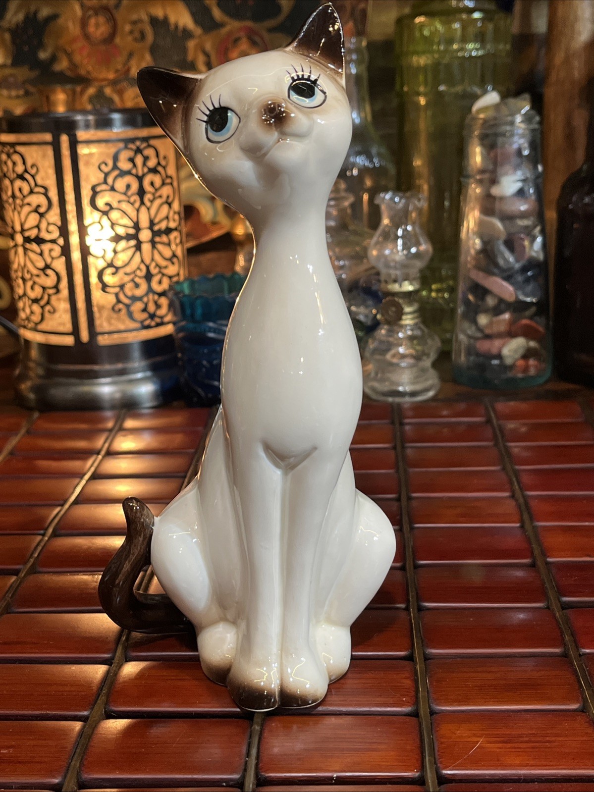 Choice Imports Vintage 1950’s to 1970’s Ceramic Siamese Cat Figurine
