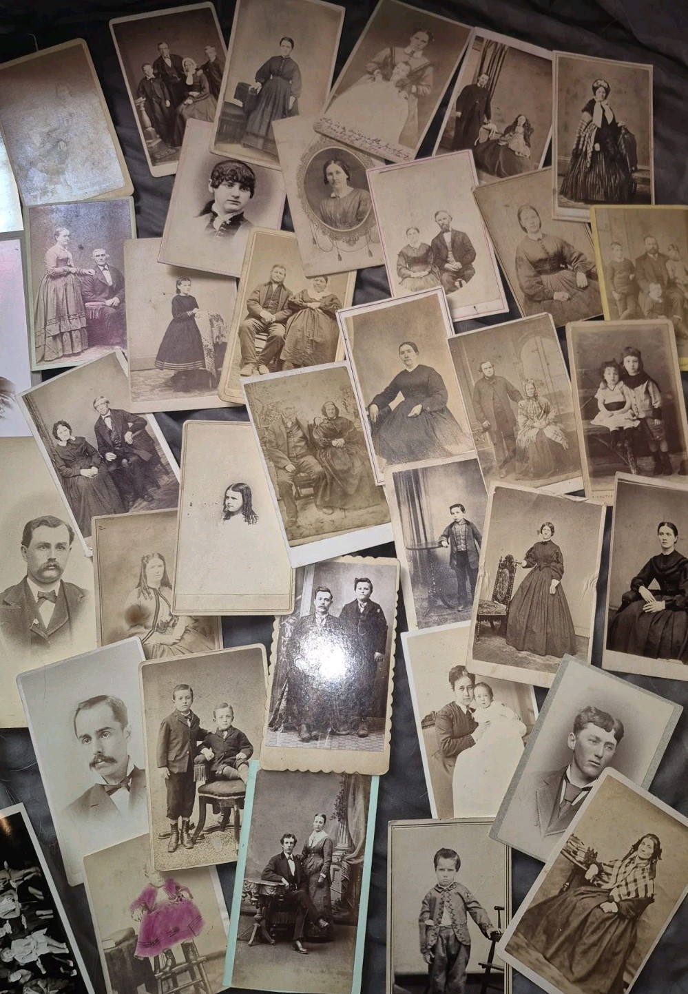 HUGE LOT of Antique Photograph, CDVs, Cabinent Cards Victorian Civil War Dresses HUGE LOT of Antique Photograph, CDVs, Cabinent Cards Victorian Civil War Dresses
