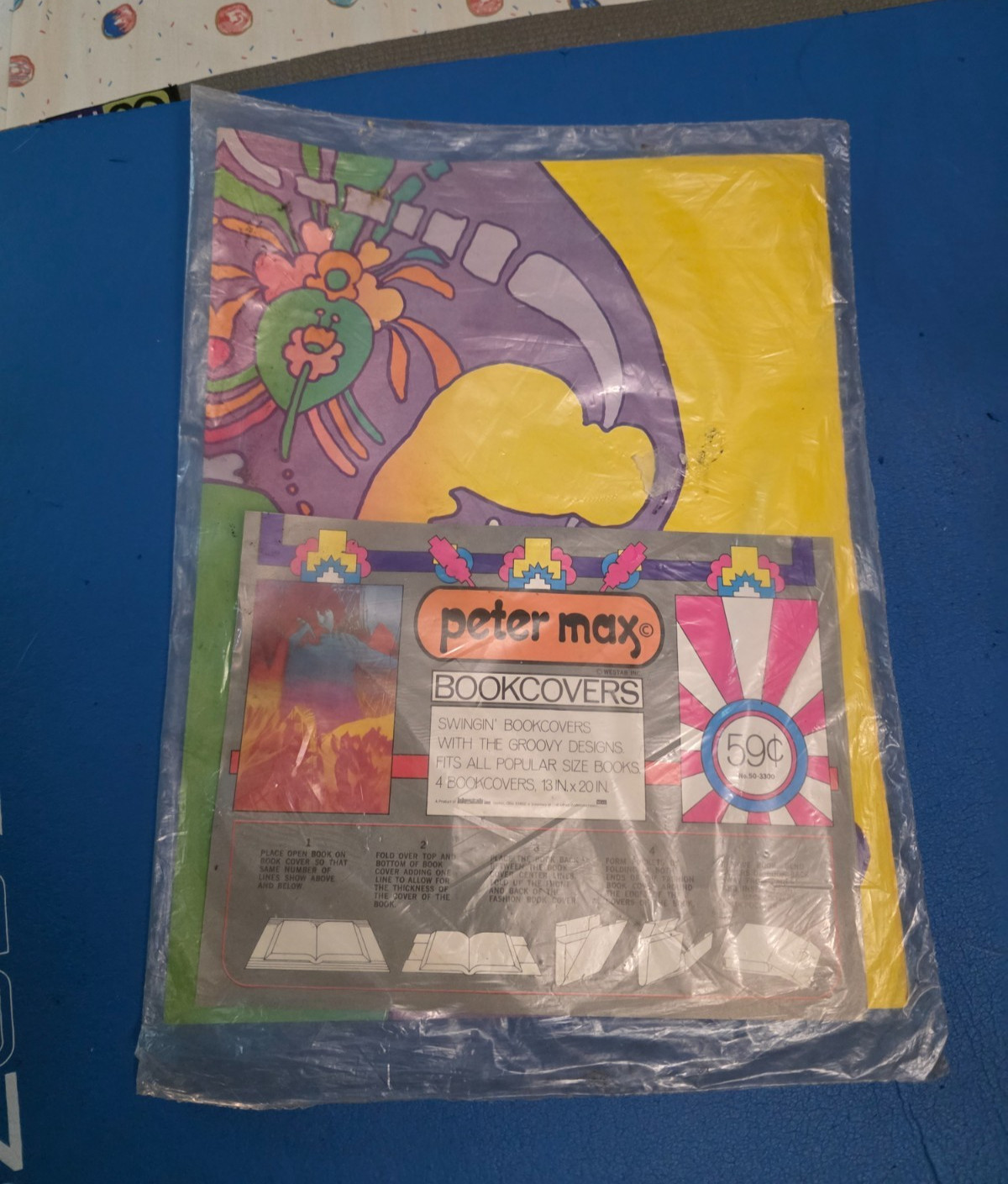 Peter Max Bookcovers, Sealed, 70's, Westpac Peter Max Bookcovers, Sealed, 70's, Westpac