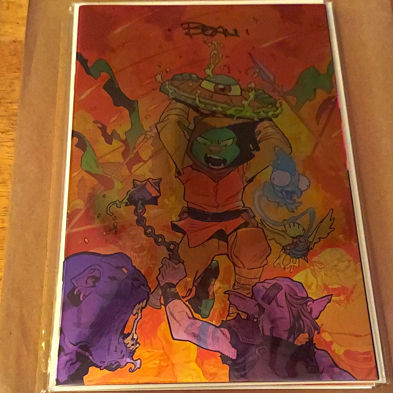 SIGNED D\'Orc #6 Virgin Foil Variant Cover Enid Balam SIGNED by Brett Bean w/COA 