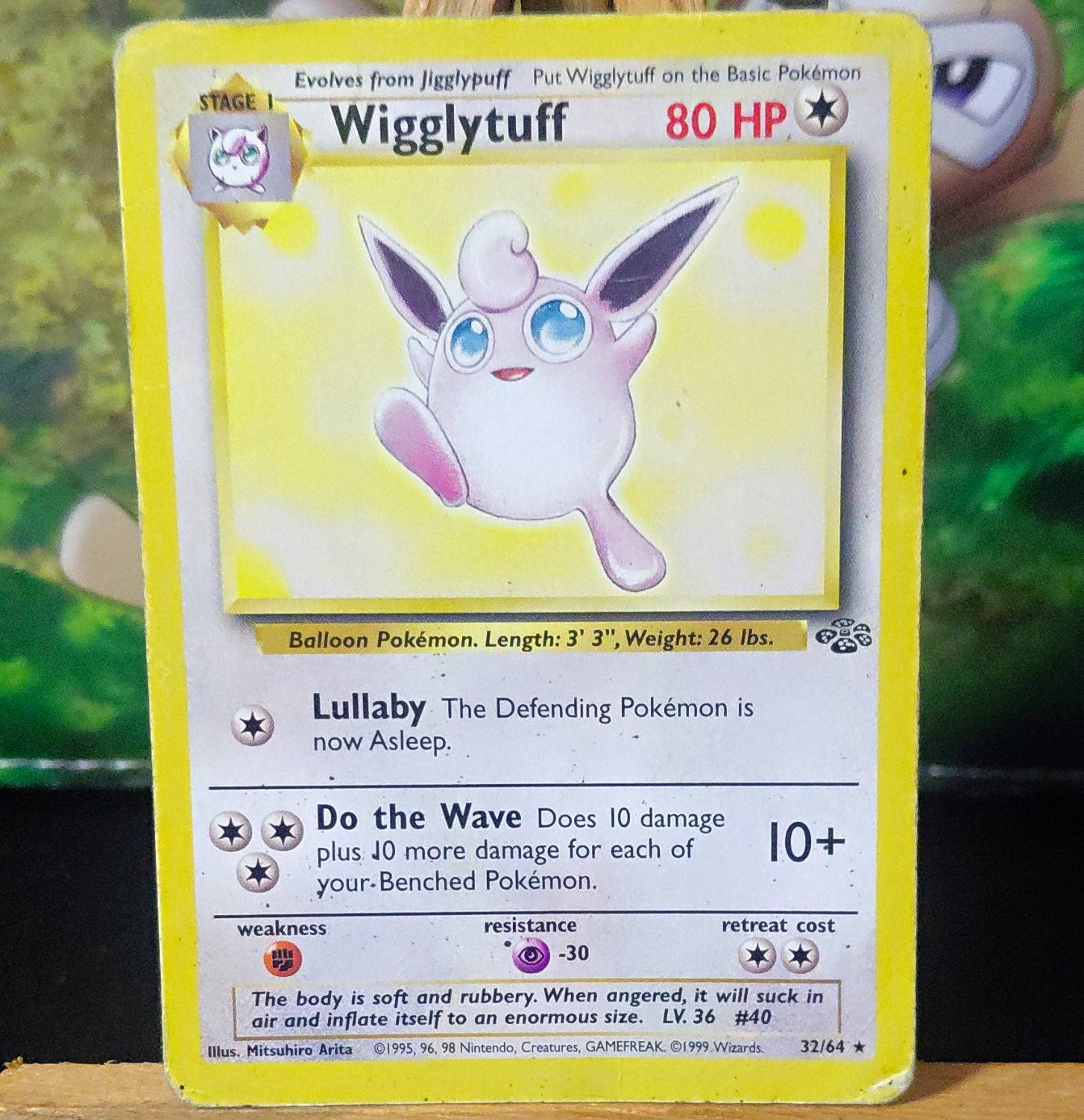 Wigglytuff 32/64 Jungle Unlimited Regular Rare 80 HP English 1999