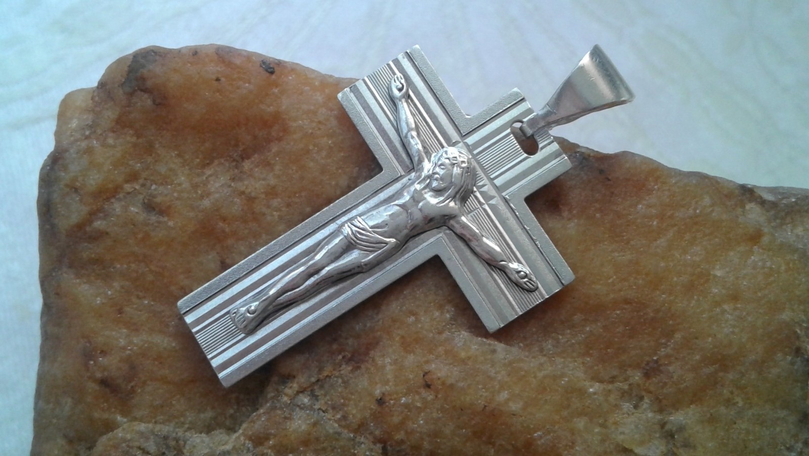 VINTAGE SOLID STERLING SILVER BOLD 1 7/16