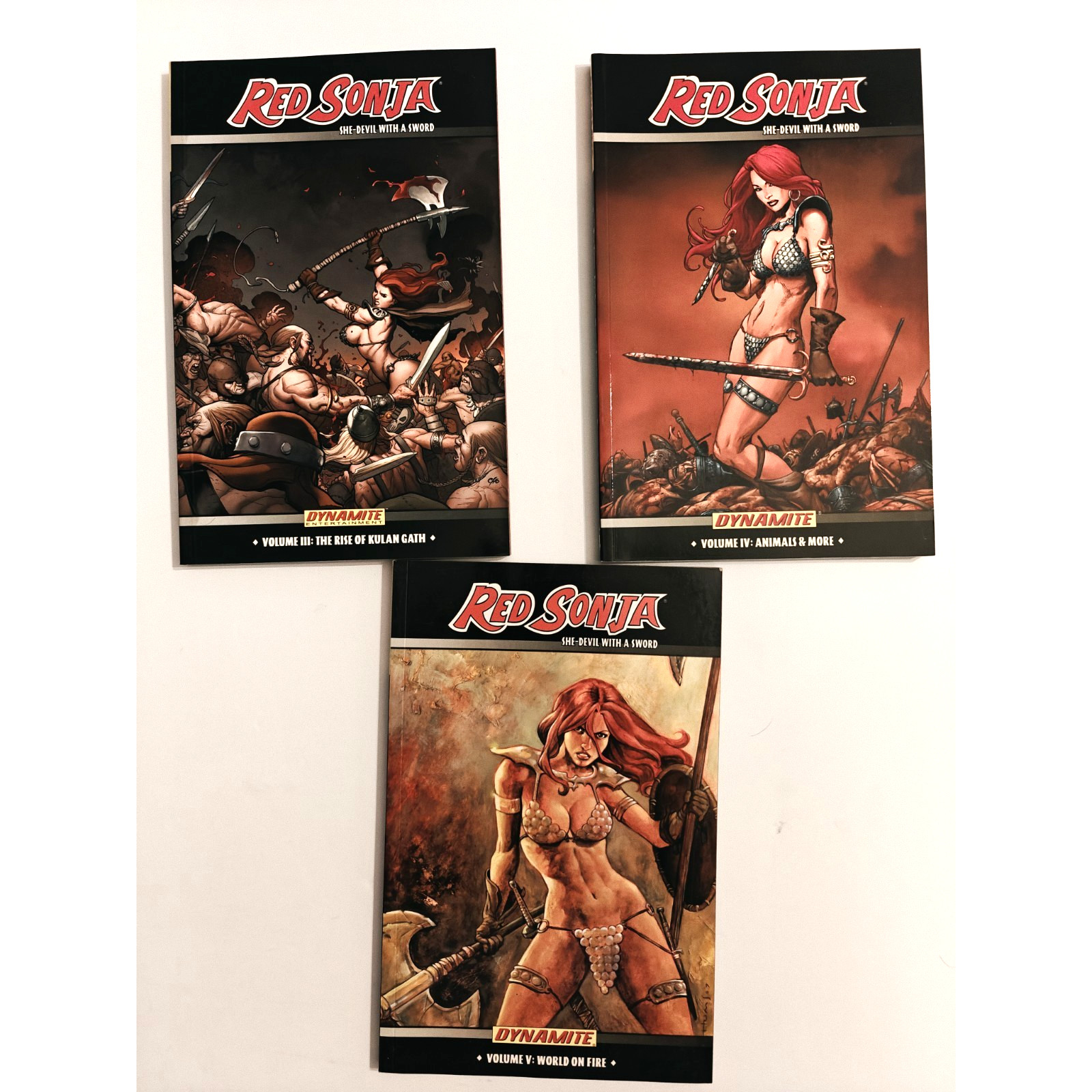Red Sonja: She-Devil with a Sword TPB Lot Vol 3,4,5 NEW UNREAD Red Sonja: She-Devil with a Sword TPB Lot Vol 3,4,5 NEW UNREAD