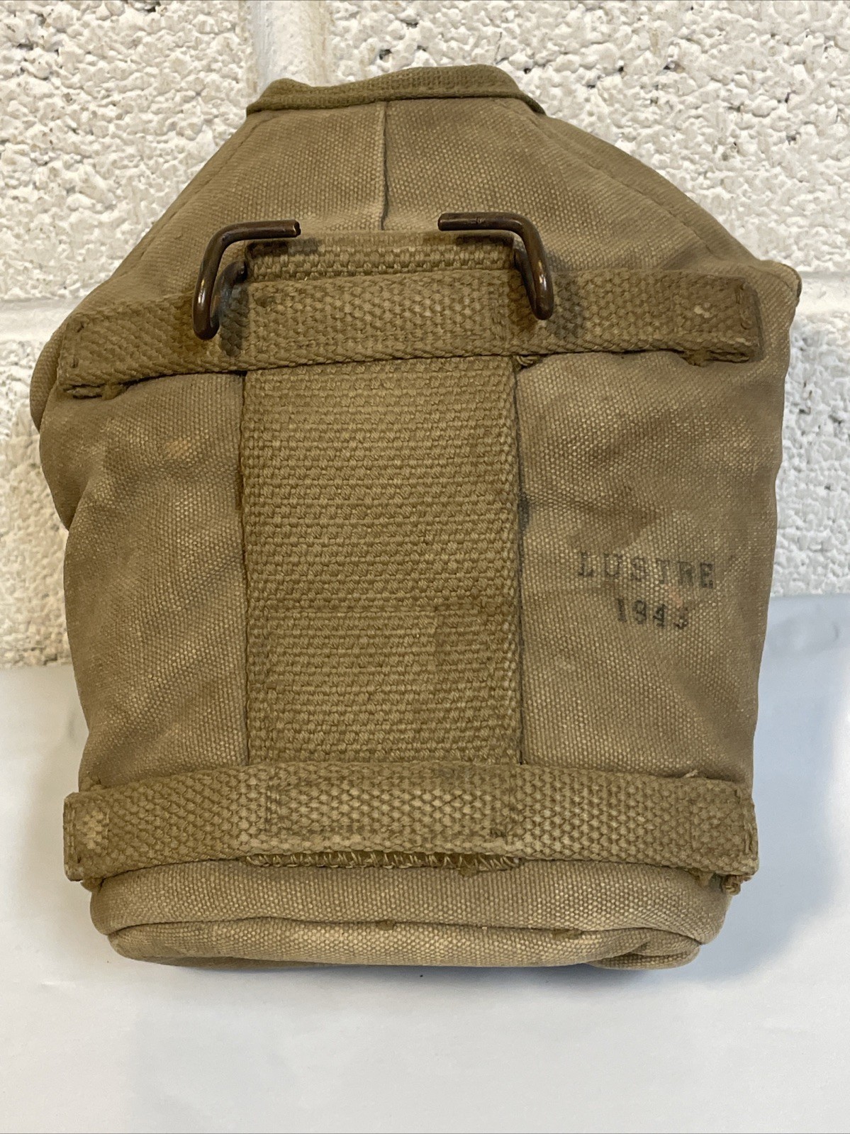 1943 WW2 US Army Canteen Cover Web Mounted Cavalry Airborne Canvas M1910 Vtg 1943 WW2 US Army Canteen Cover Web Mounted Cavalry Airborne Canvas M1910 Vtg