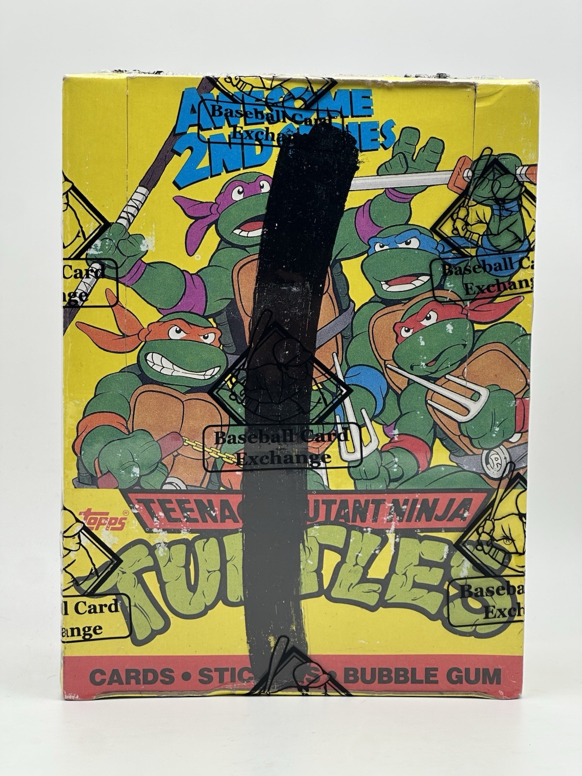 1990 Topps Teenage Mutant Ninja Turtles TMNT Series 2 Wax Box 48 Packs BBCE Wrap