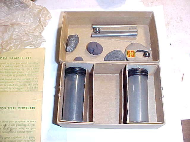 Scarce Bethlehem Steel Iron Ore Sample Kit