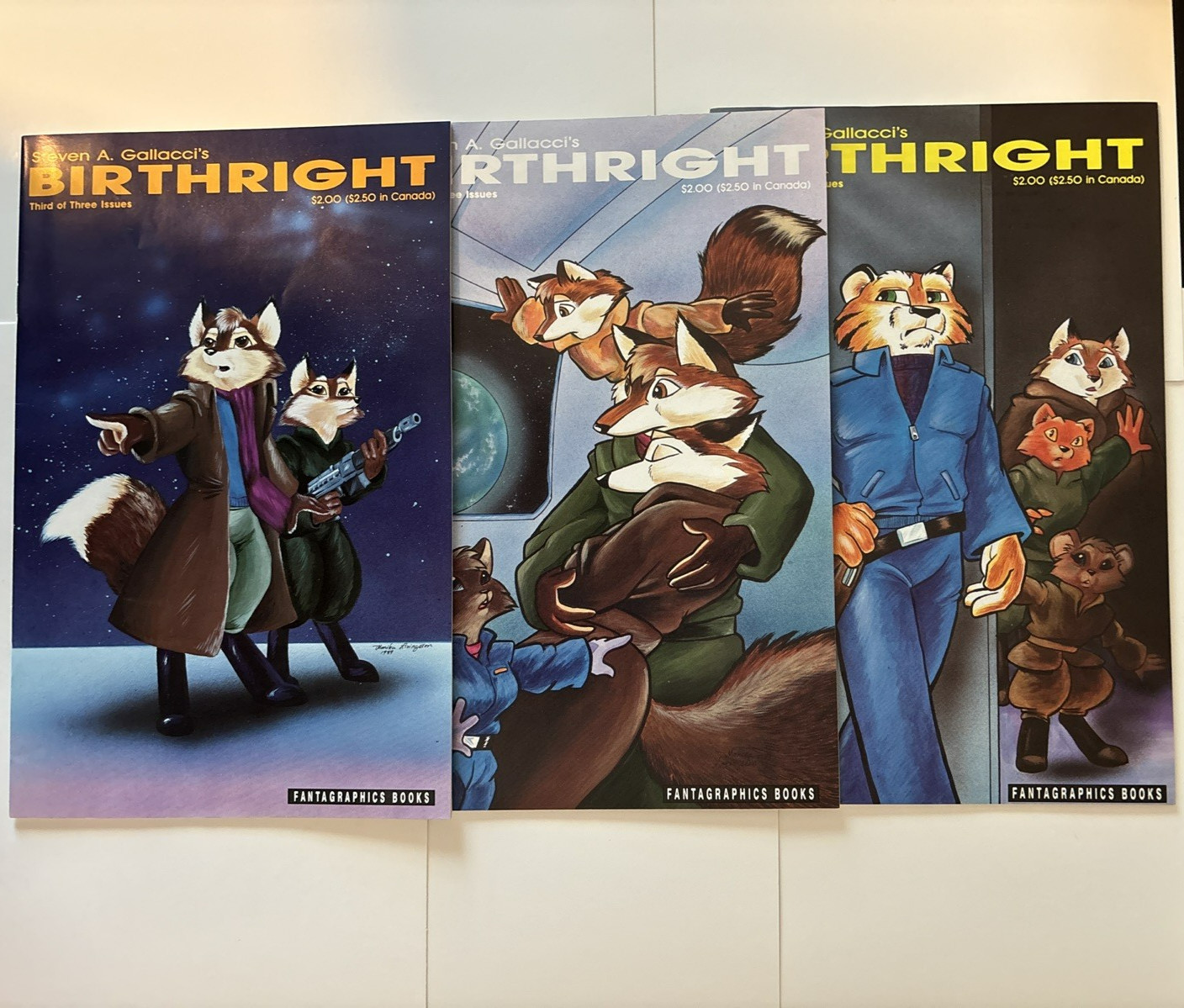 Critters #47, #48, #49 Birthright Fantagraphics Gallacci All are NM-  RARE 