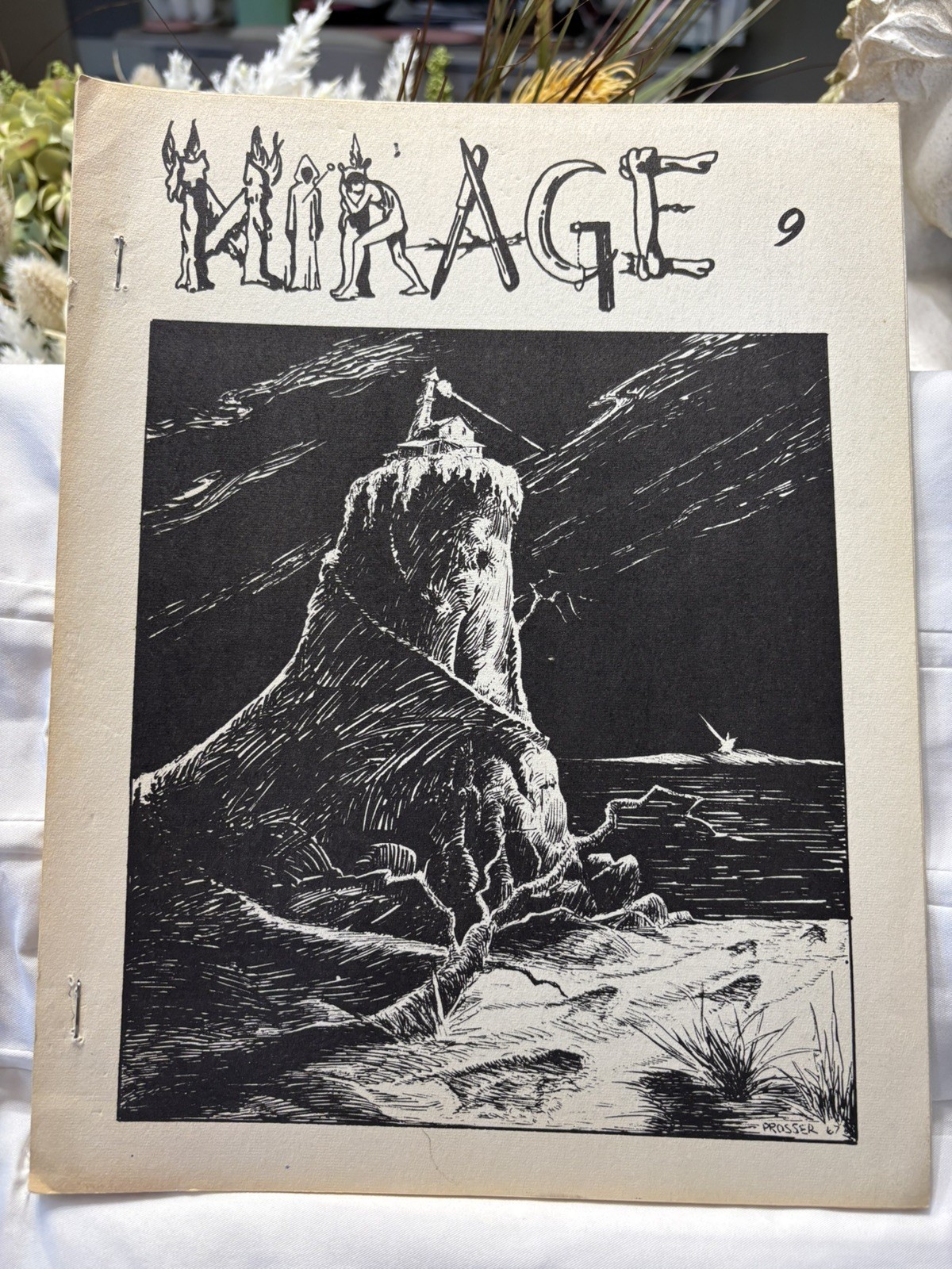 Vintage 1970 Mirage #9 Fantasy Magazine Fanzine vg
