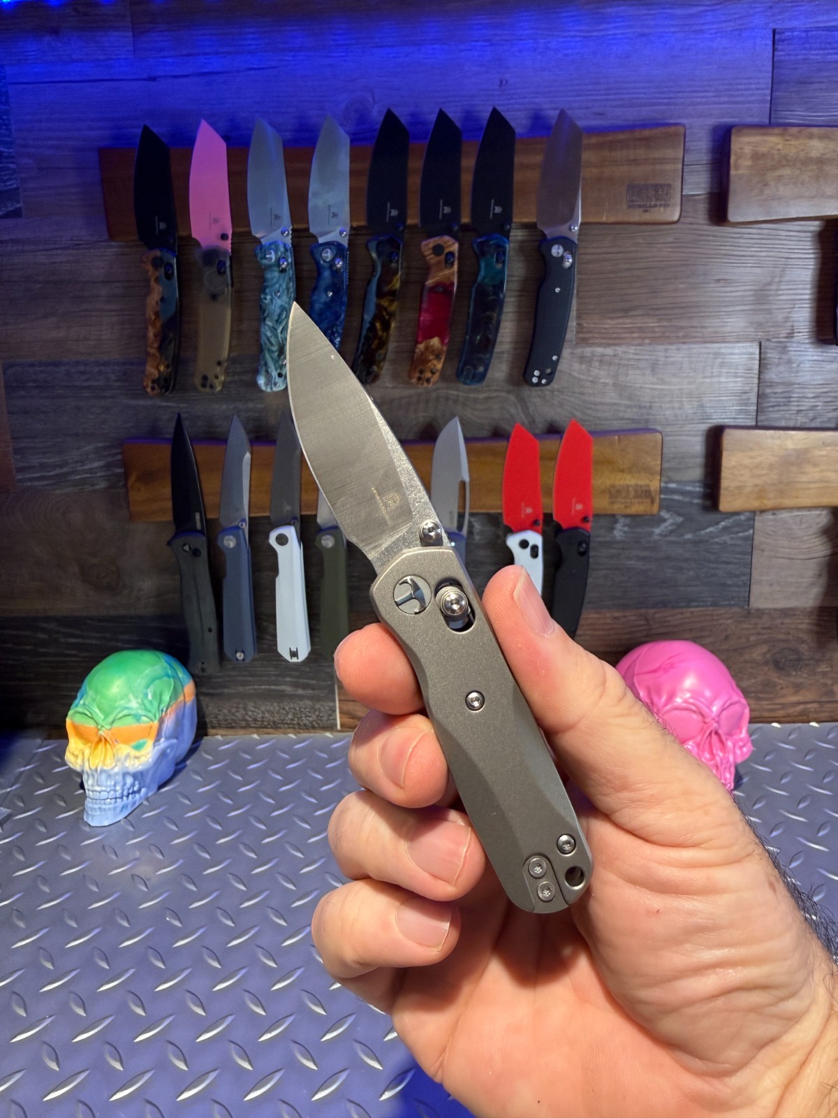 Bestech Knives Sprite Folding Knife 2.38 Bohler M390 Steel Blade Titanium Handle