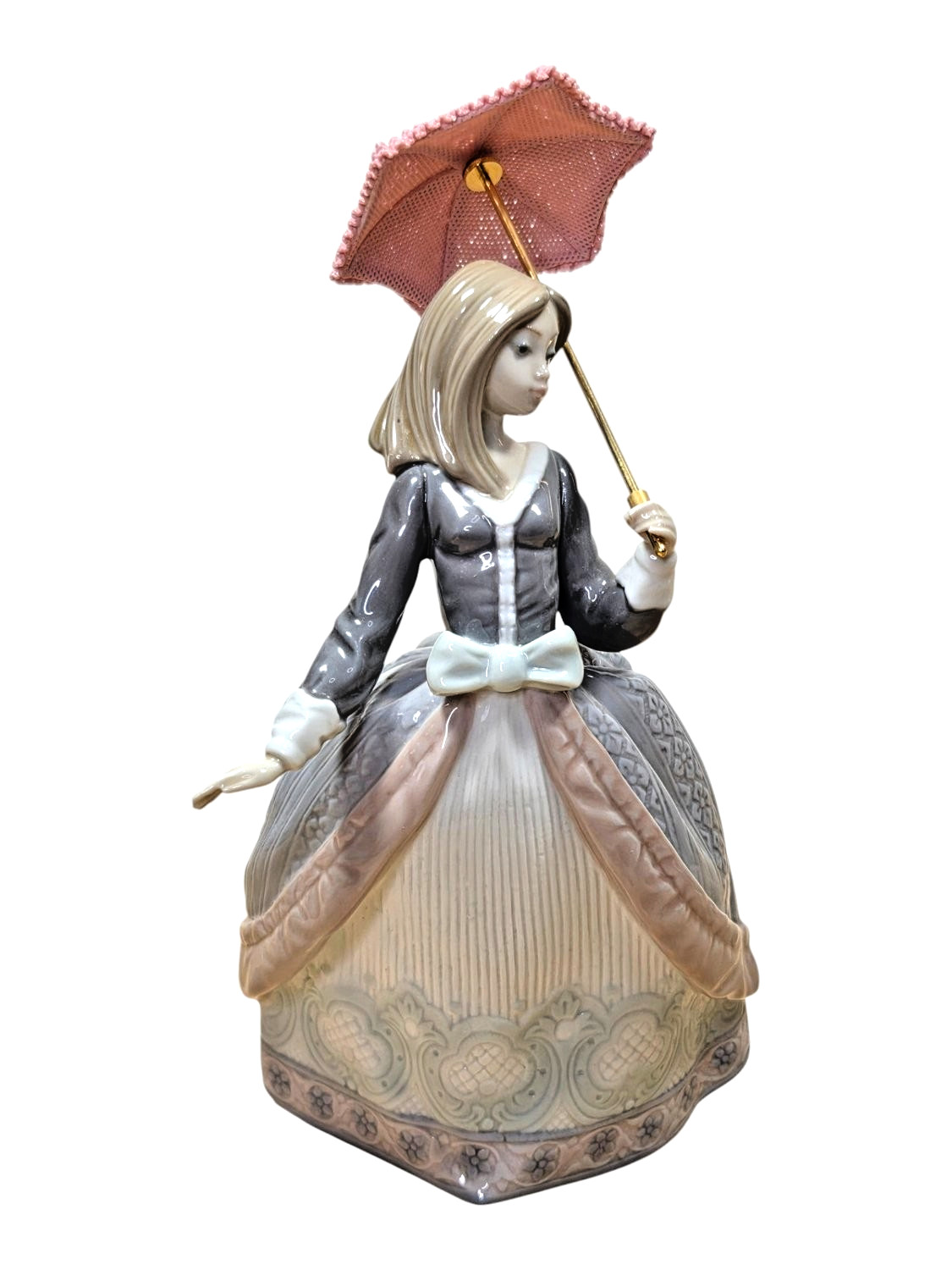 Lladró Figurine #5211 Flawless Angela Girl w/ Parasol Umbrella Retired No Box Lladró Figurine #5211 Flawless Angela Girl w/ Parasol Umbrella Retired No Box