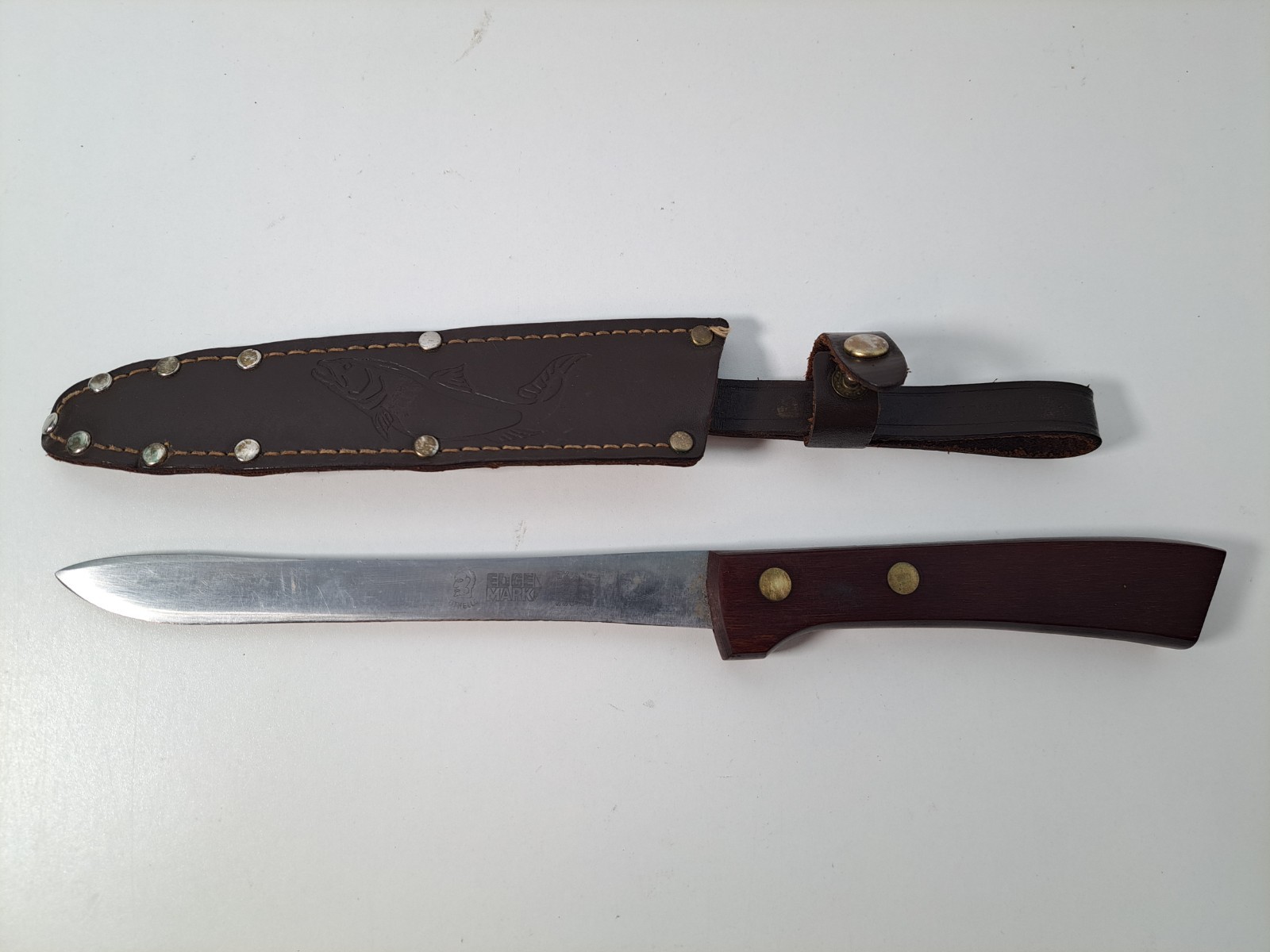 Vintage Othello Edge Mark Solingen German Filet Knife w/ Sheath 25294 Vintage Othello Edge Mark Solingen German Filet Knife w/ Sheath 25294
