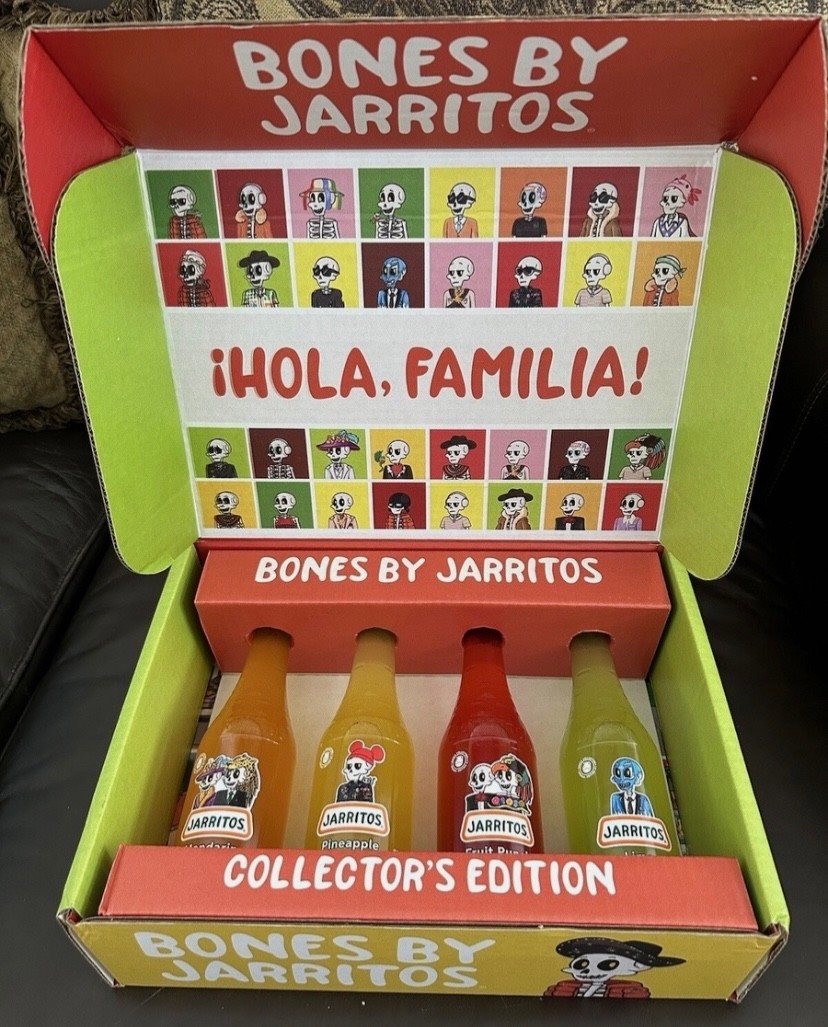 “Bones By Jarritos” Collectors Soda Box Set - 4 Sealed Limited Edition Bottles “Bones By Jarritos” Collectors Soda Box Set - 4 Sealed Limited Edition Bottles