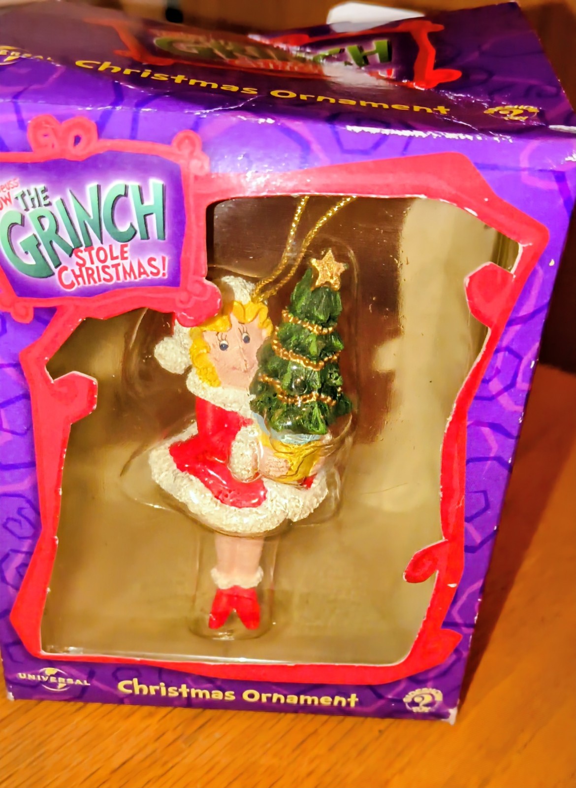 Vintage 2000 How the GRINCH Stole Christmas Cindy Lou Who Ornament 