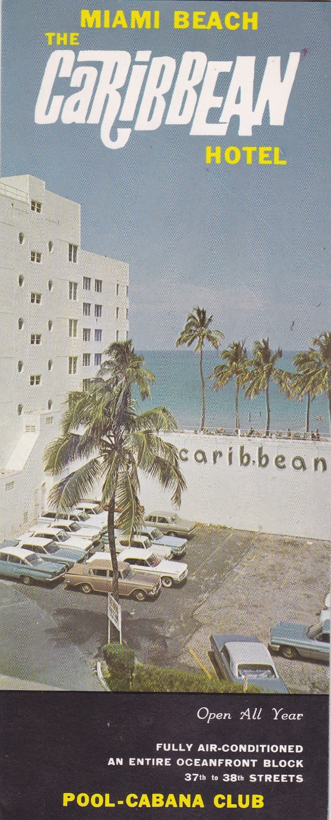 1960\'s The Caribbean Hotel Miami Beach Florida Brochure