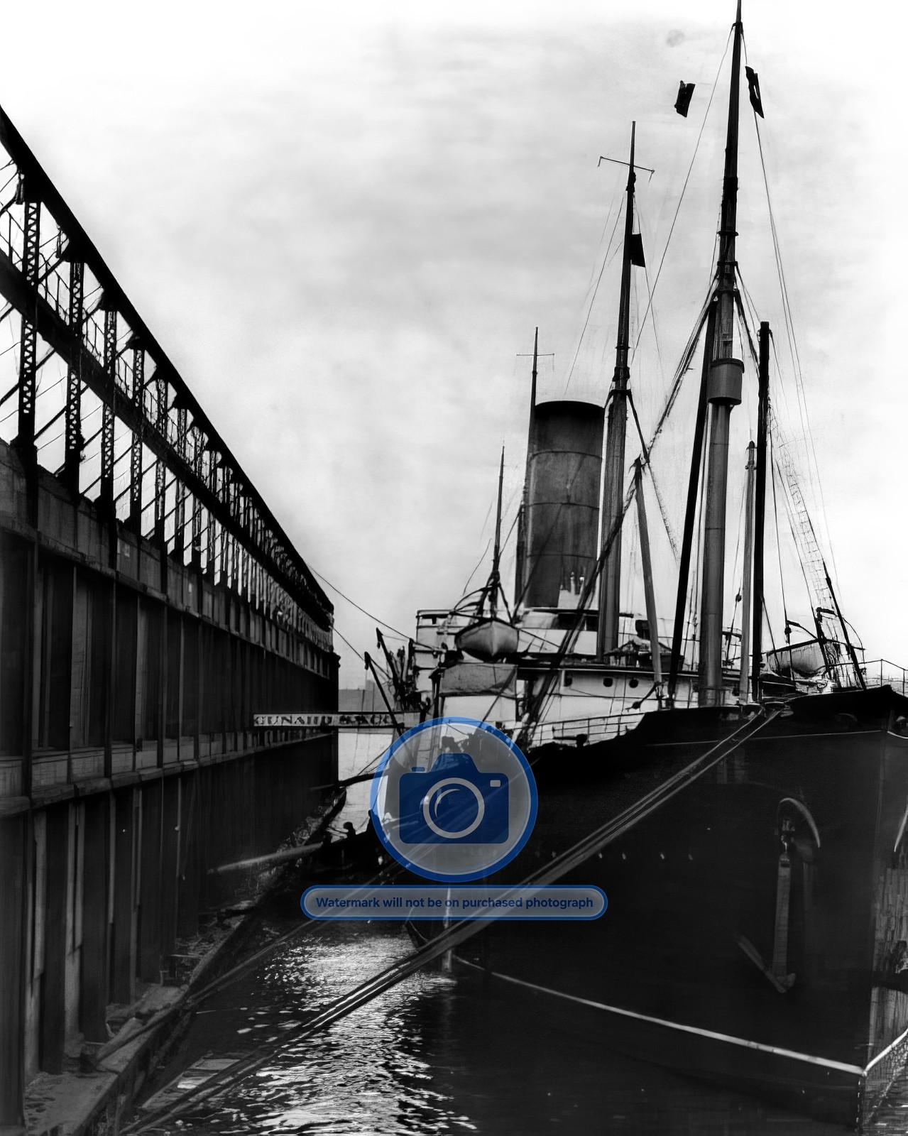 SS CARPATHIA RESCUE SHIP AT DOCK AFTER RMS TITANIC DISASTER TRAGEDY 8X10 PHOTO SS CARPATHIA RESCUE SHIP AT DOCK AFTER RMS TITANIC DISASTER TRAGEDY 8X10 PHOTO