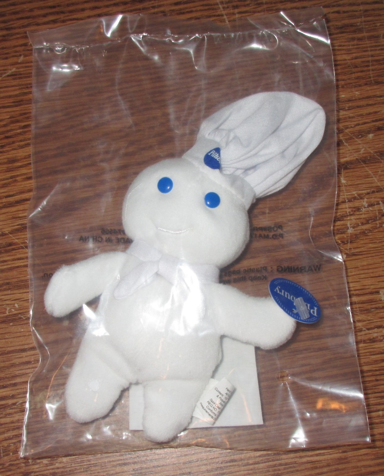 1999 The Pillsbury Doughboy Mini Bean Bag Doll NEW in Sealed Package 6\