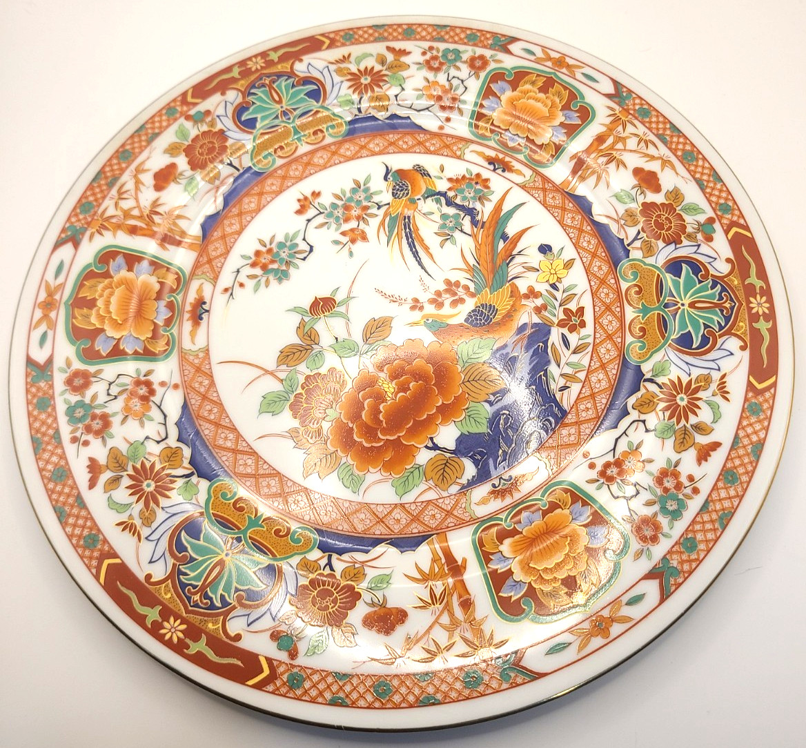 Vintage Shogun Dynasty Japan Imari Style Porcelain Plate 10 5/8\