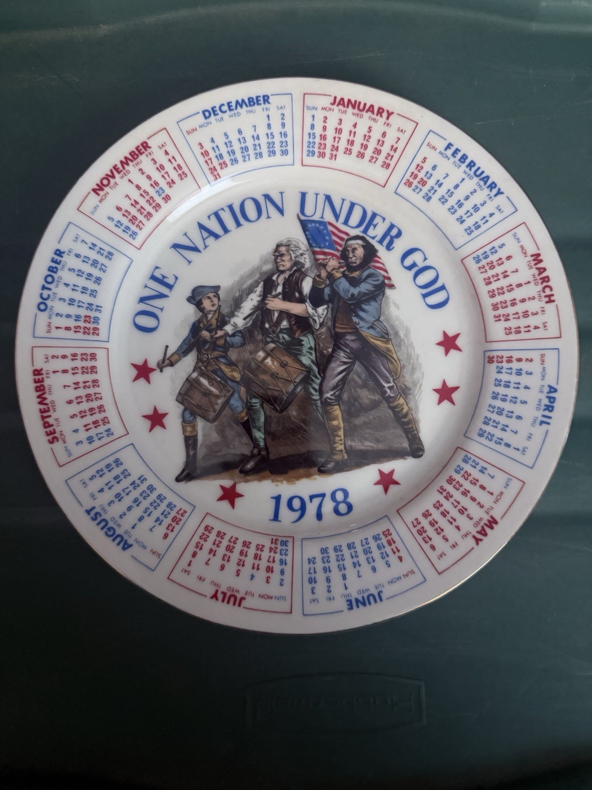 Vintage 1978 Spencer Gifts Calendar Plate – \