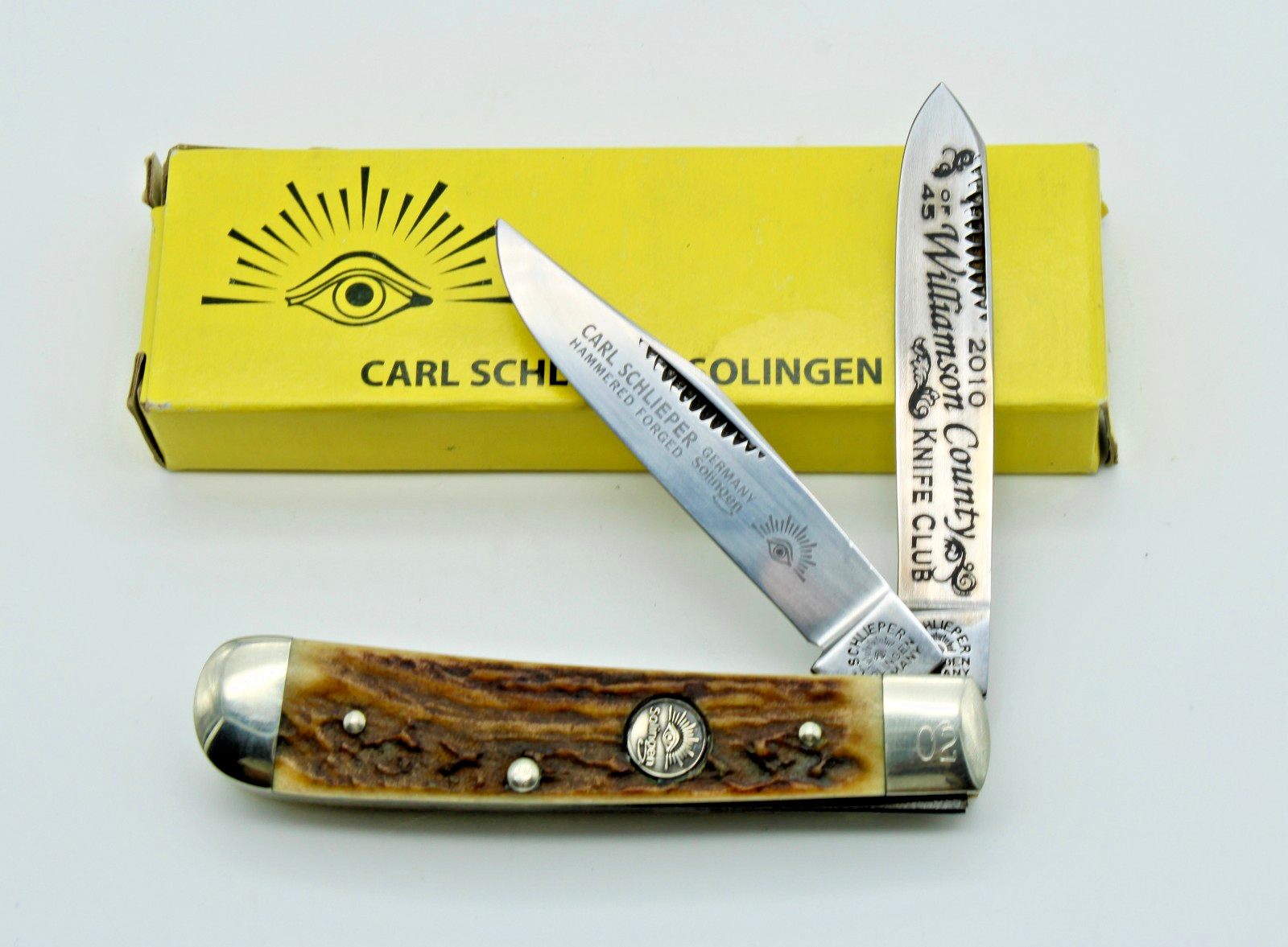 2010 Carl Schlieper German Eye Genuine Stag Williamson County Trapper  2/45
