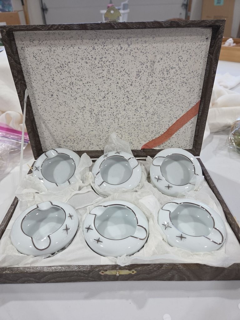 Vintage Mid-century Fukagawa Arita Handpainted Individual Dishes 3