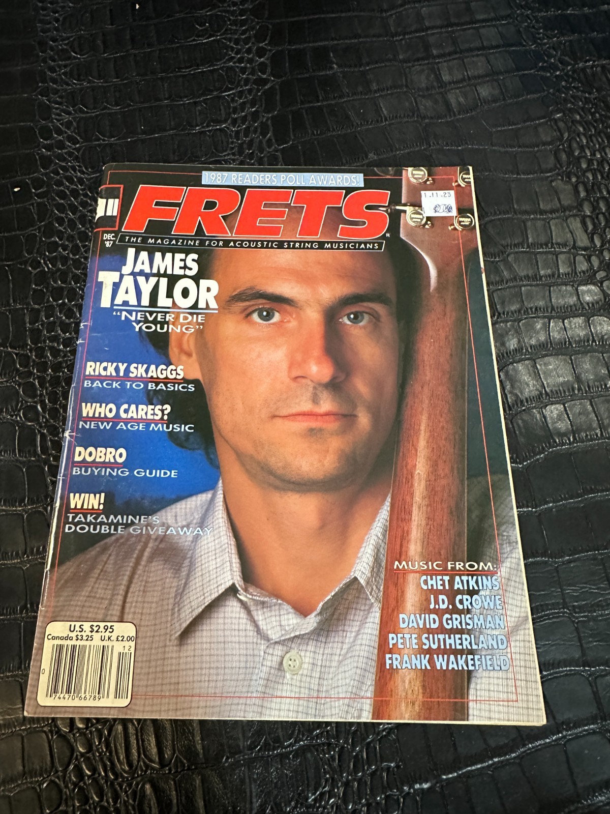 DECEMBER 1987 FRETS music guitar magazine JAME TAYLOR