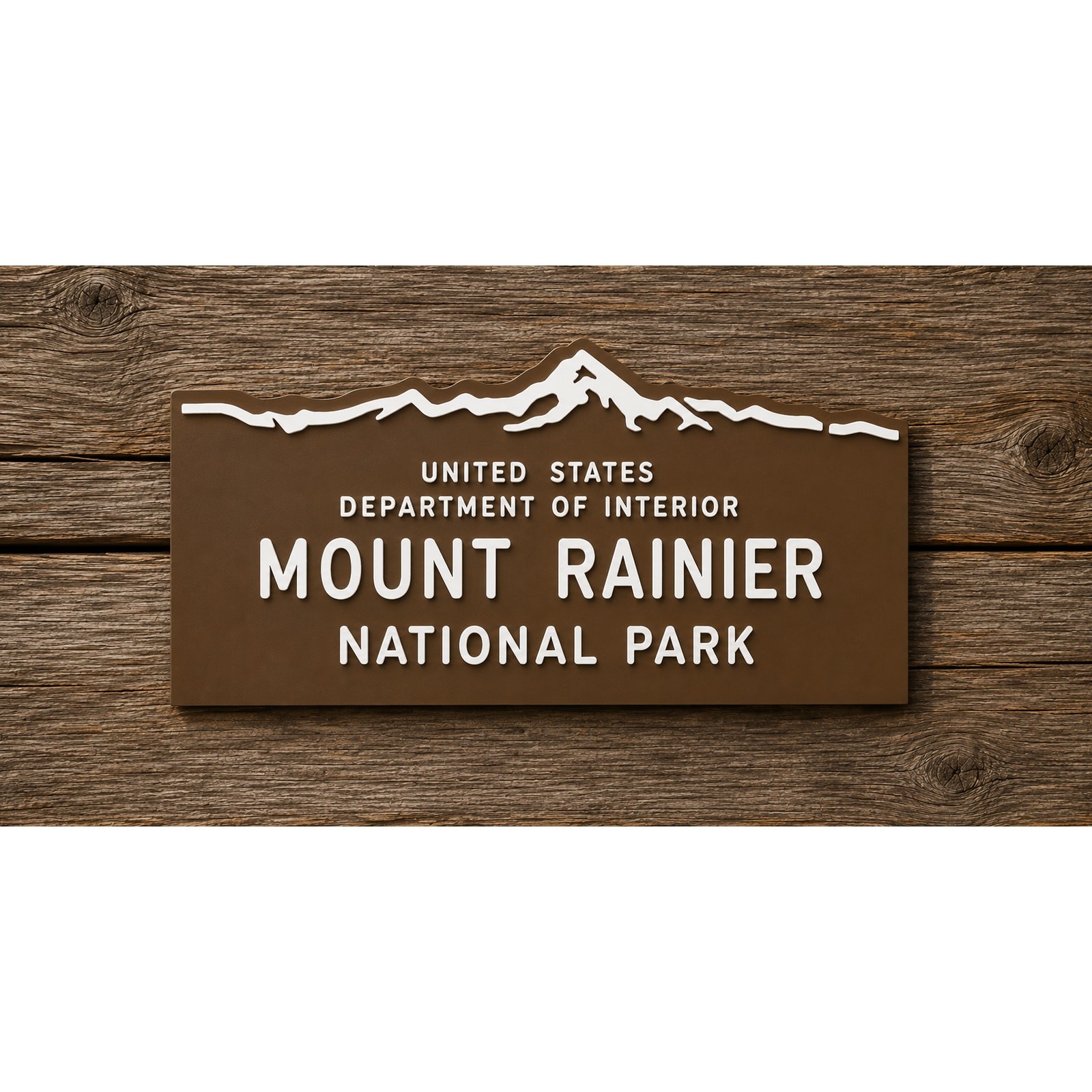 Mount Rainier National Park Entrance Sign Mt Rainier Washington Mountain Forest