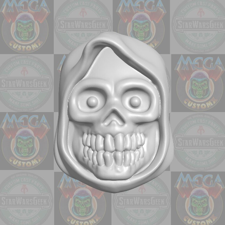 Classic Skeletor Vintage MotU custom head for 1:6 1:10 1:12 1:18 action figure