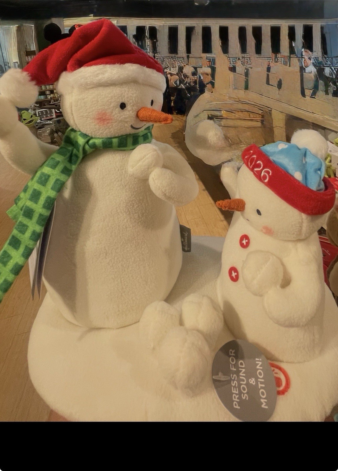 2026 Plush Hallmark Snowman With Sound And Motion