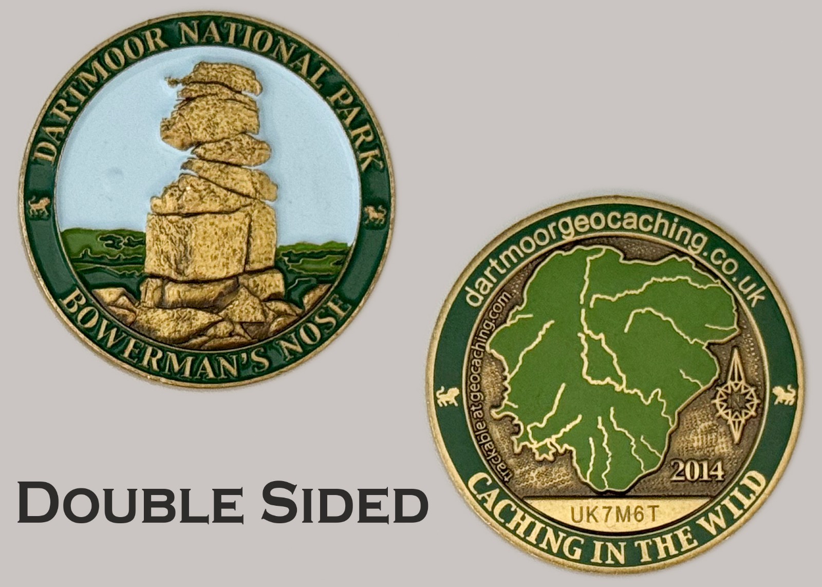 Dartmoor National Park 2014 Geocaching Wild Challenge Coin  J#6