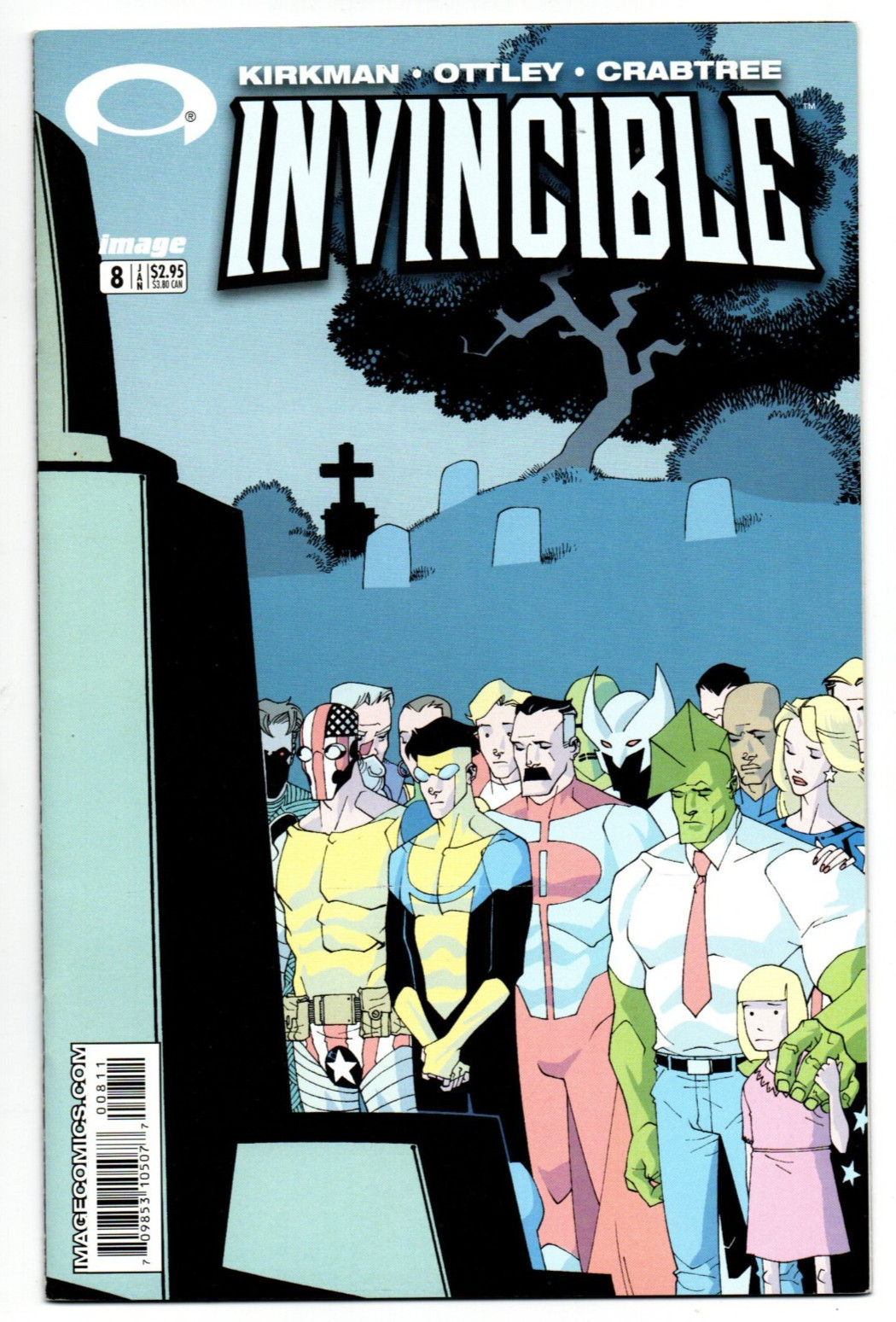 Invincible #8 VF/NM High Grade Key 1st App. Damien Darkblood Image Comics 2004 Invincible #8 VF/NM High Grade Key 1st App. Damien Darkblood Image Comics 2004