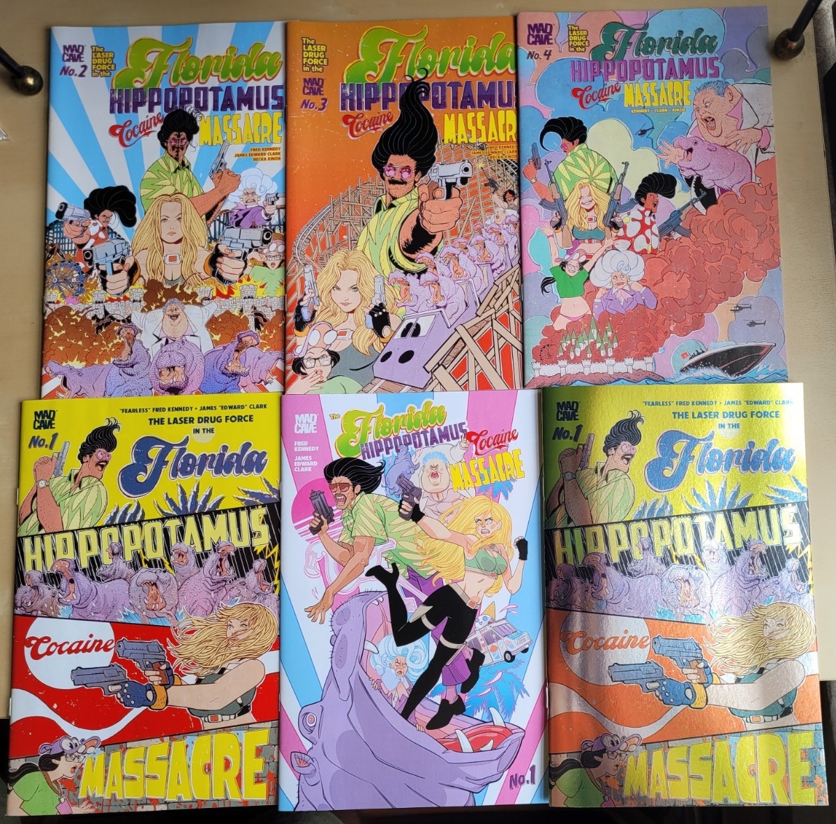 6ct FLORIDA HIPPOPOTAMUS COCAINE MASSACRE/9.8 RANGE/1(1st,2nd,3rd FOIL)-4(1st) 6ct FLORIDA HIPPOPOTAMUS COCAINE MASSACRE/9.8 RANGE/1(1st,2nd,3rd FOIL)-4(1st)