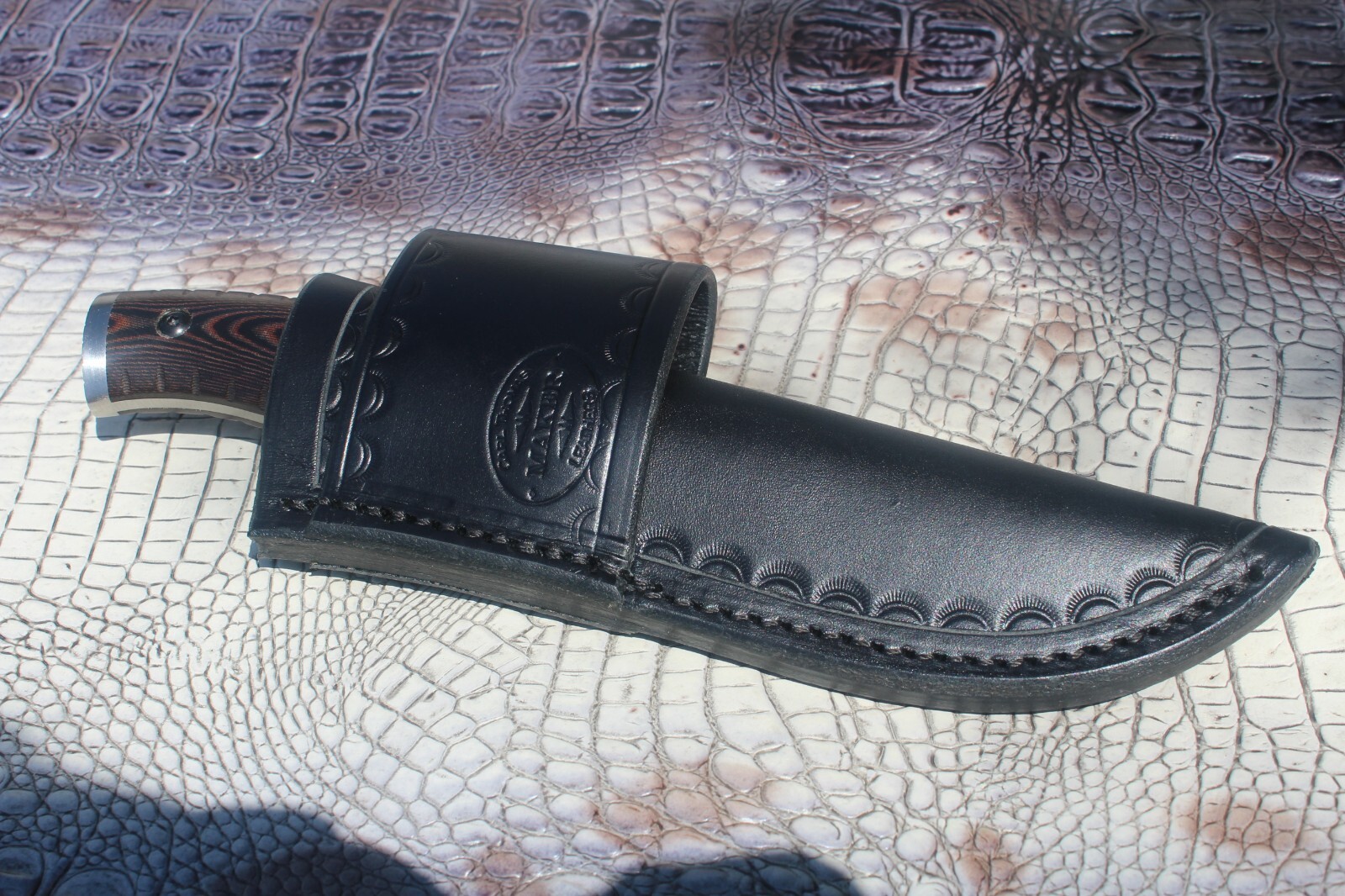 Custom Leather Knife Sheath That Fits a Buck Selkirk 863 Knife . Sheath Only Custom Leather Knife Sheath That Fits a Buck Selkirk 863 Knife . Sheath Only