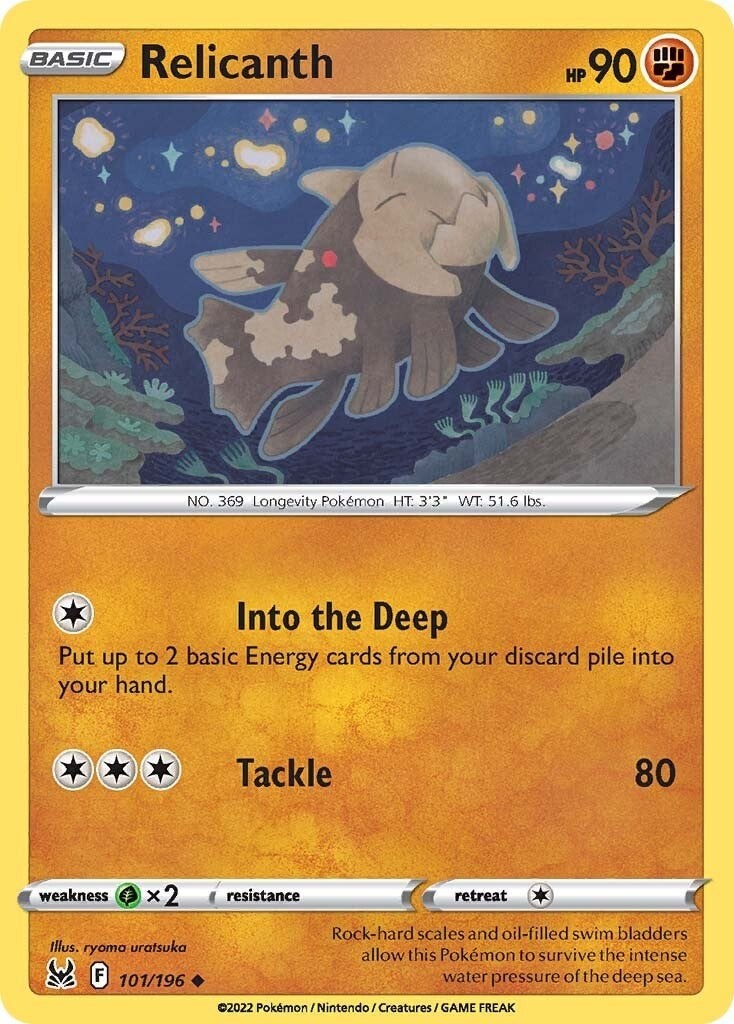 Relicanth SWSH11 101/196 U NM